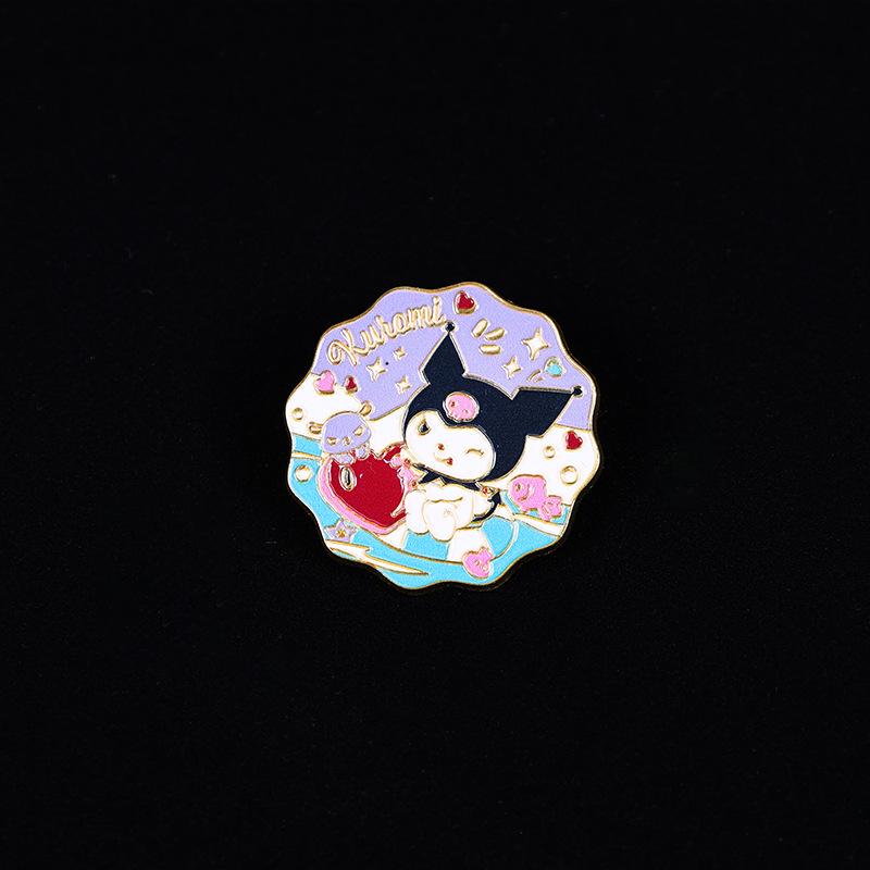 Custom Enamel Epoxy Anniversary Metal Brooch Badge