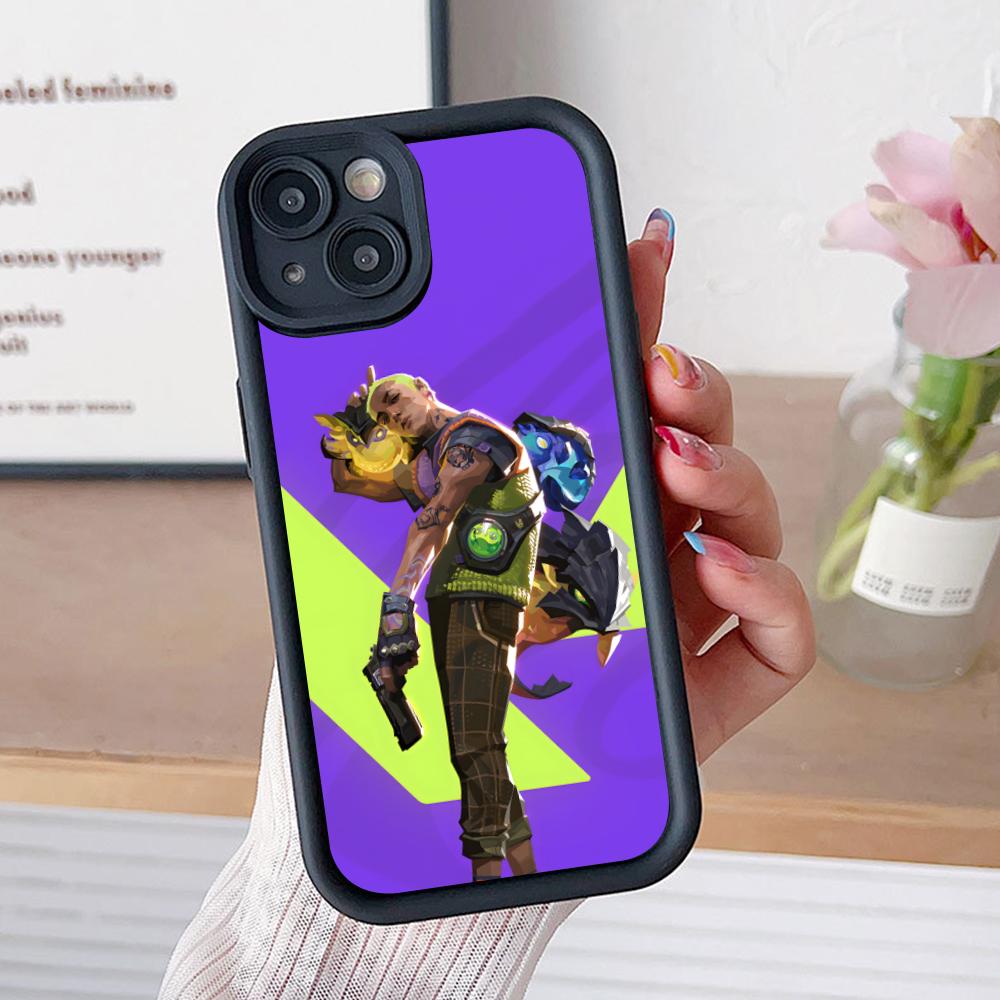 

Valo Gekko Phone Case for iPhone 17 16 15 14 13 12 11 Air Pro Max Plus Black Soft TPU Shockproof Cover iPhone17 Pro