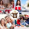 Christmas Deer Ice Cream Pint Holder with Spoon Cute Animal Cooler Sleeve Leak Proof Popsicle Cozy Beer Can Holder Deer Lover Gifts