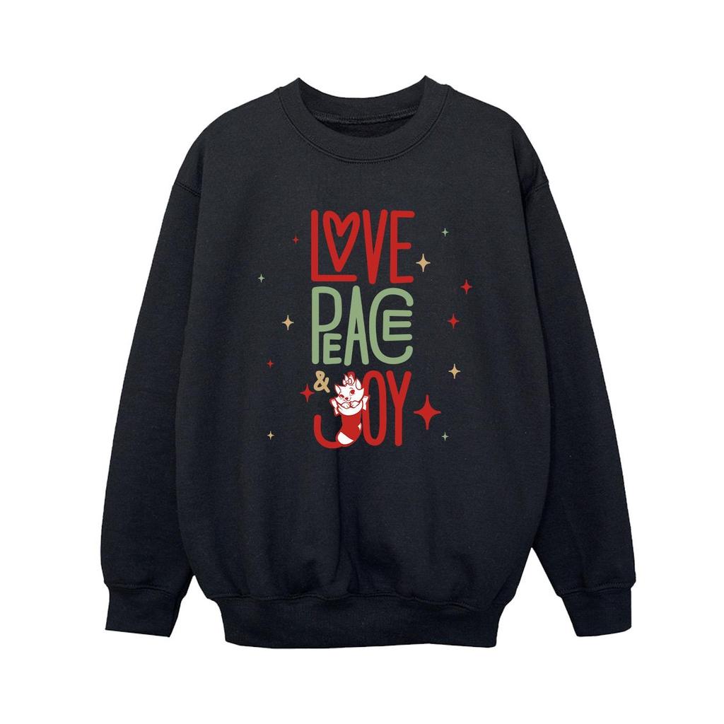 Disney Boys The Aristocats Marie Love Peace Joy Sweatshirt