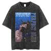 Japanese Anime Perfect Blue T Shirt Unisex Women Clothing Vintage Washed Oversize Tshirt Casual Cotton Short Sleeve Tees Top