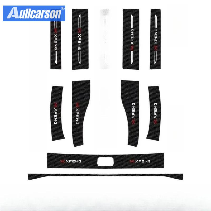 For Xpeng G6 2026 2026 Car Door Sill Leather Stickers Rotection Plate Threshold Rear Bumper Carbon Fiber Trunk Accessories