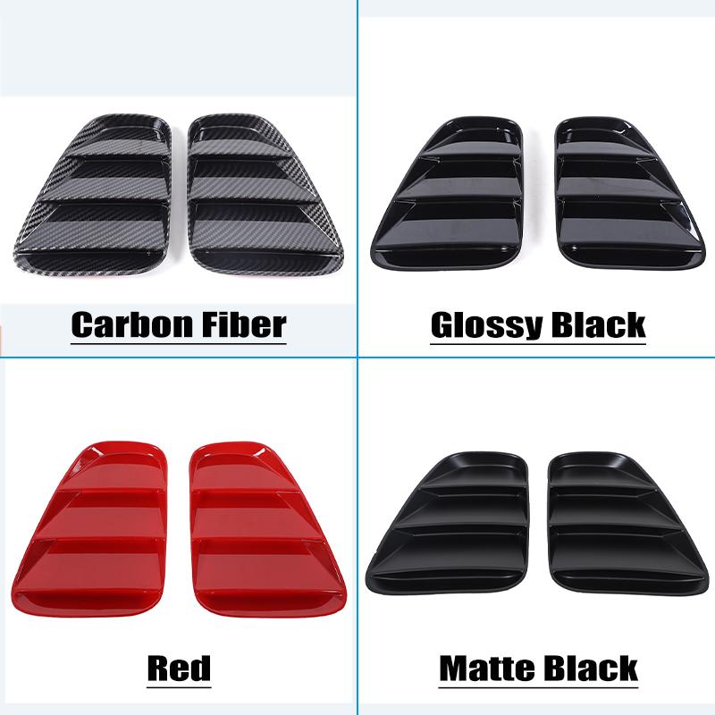 ABS Glossy Black/Carbon Fiber Car Rear Tail Light Cover Decorative Sticker For Fiat Abarth 500 595 695 2016-2025 Car Accessories