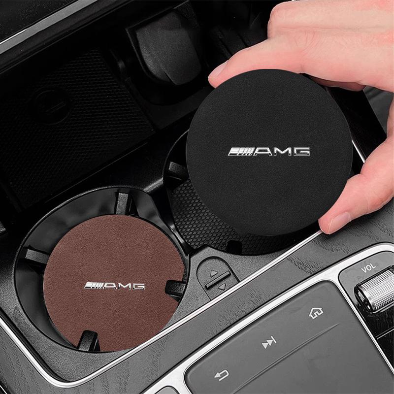 1/2 ks Podložka do auta na kelímek do držáku Protiskluzová podložka Příslušenství do auta Pro Mercedes Benz AMG W212 W205 W246 W177 W176 W213 GLC GLE GLS ML Vítejte Laser