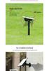 Outdoor Solar Waterproof Garden Spotlight for Courtyard Landscape Decoration