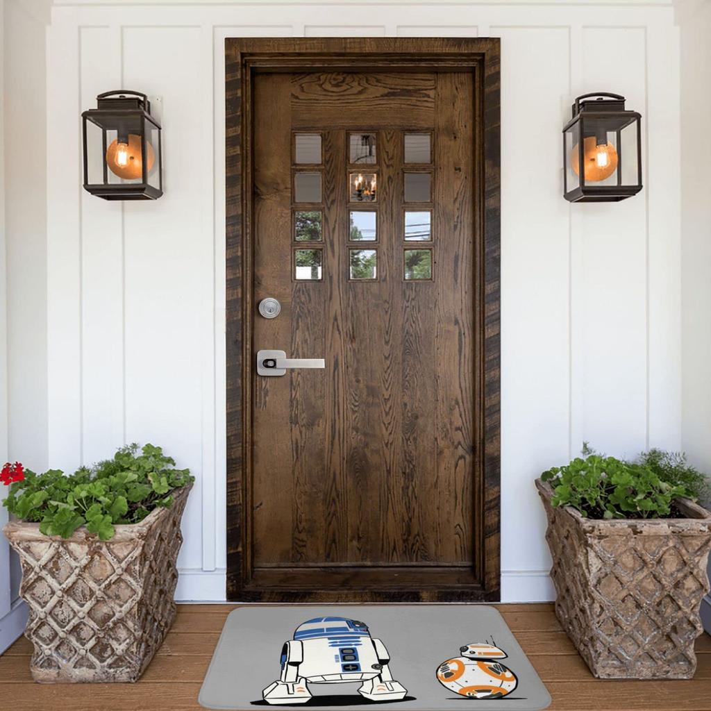 Star Wars entrance and perfect for indoor and outdoor Fluffy and perfect for commercial and home mat, stylish, non-slip, washable, quick-drying,