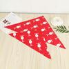 Puppy,Kitten Santa Claus Patten Cats Triangular Scarf Pet Costume Dogs Bandanas Christmas Pet Decor