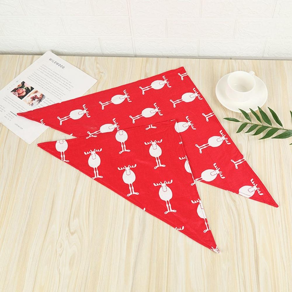 Puppy,Kitten Santa Claus Patten Cats Triangular Scarf Pet Costume Dogs Bandanas Christmas Pet Decor