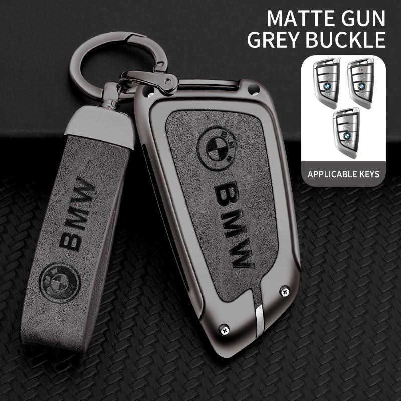 Zinc Alloy Car Remote Key Cover Case Holder For BMW X1 X3 X5 X6 X7 G20 G30 G01 G02 G05 G11 G32 1 3 5 7 Series Keychain Accessori