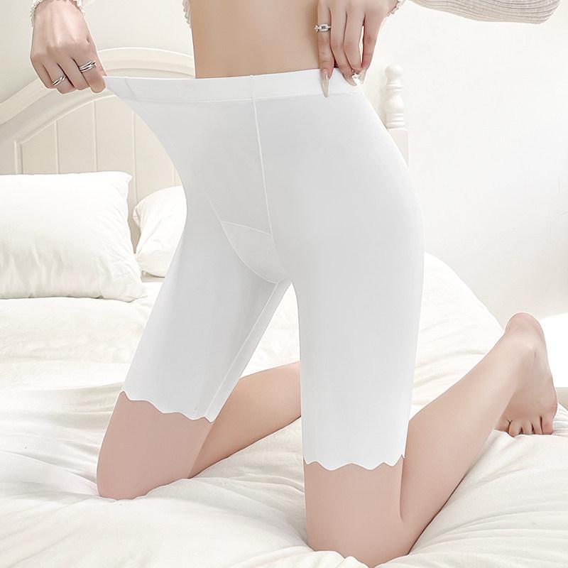 

Women s Ice Silk Capri Pants with Antibacterial Cotton Crotch, Anti-Exposure, Tummy Control, and No Underwear Needed One Size (recommended 80-150 jin)