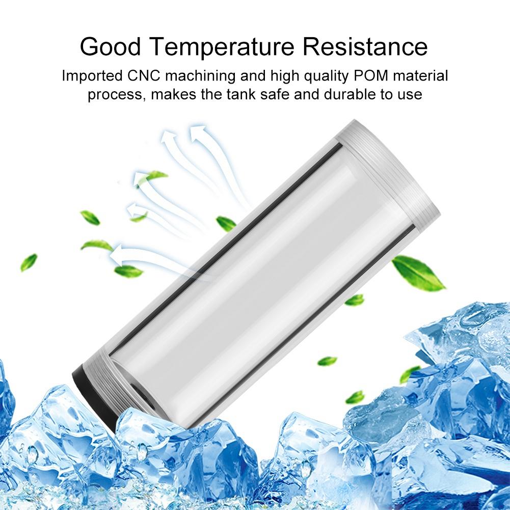 50mm Diameter G1 4 Thread DIY Extra Long Cylinder Water cooled Tank for Computer Cooling