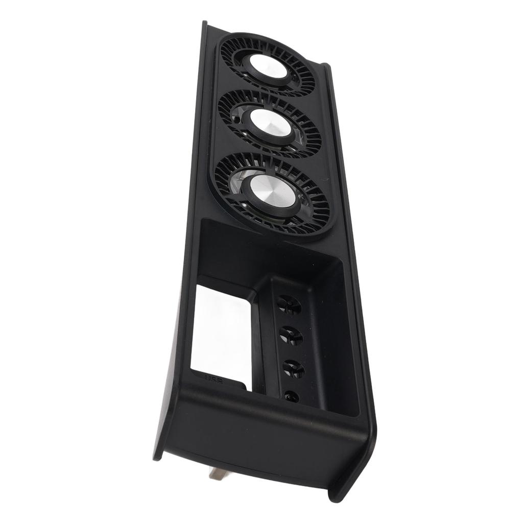 Cooling Fan for Slim Console 9 Blades 2 Speeds USB3.0 Game Console External Cooler Fan with 7 Color Light for Both Disc and Digital Editions