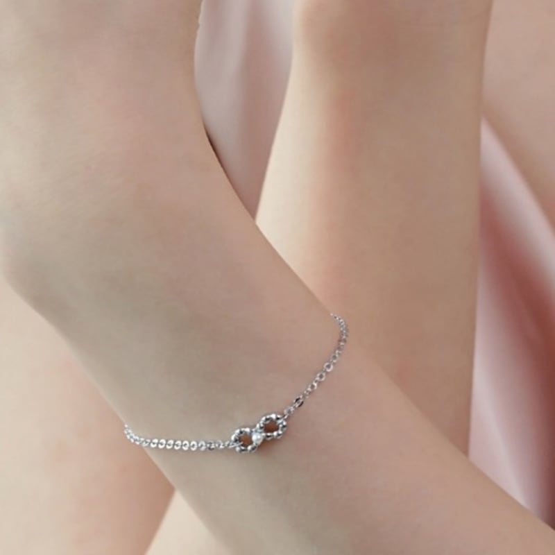 BELLOOGGI Ball chain ribbon bracelet