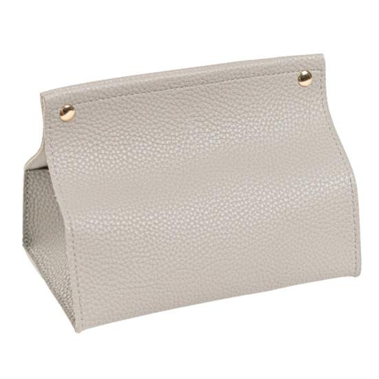 Tissue Box, Easy Open Waterproof PVC Leather Design, Simple Style Durable Anti-Crack Tissue Dispenser for Home Car F