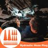 22 Stück Hydraulikschlauchstopfen Konischer Dichtstopfen für Hydrauliköl Tropfsicherer Gummi-Schlauchstopper Für Bewässerungsleitungen