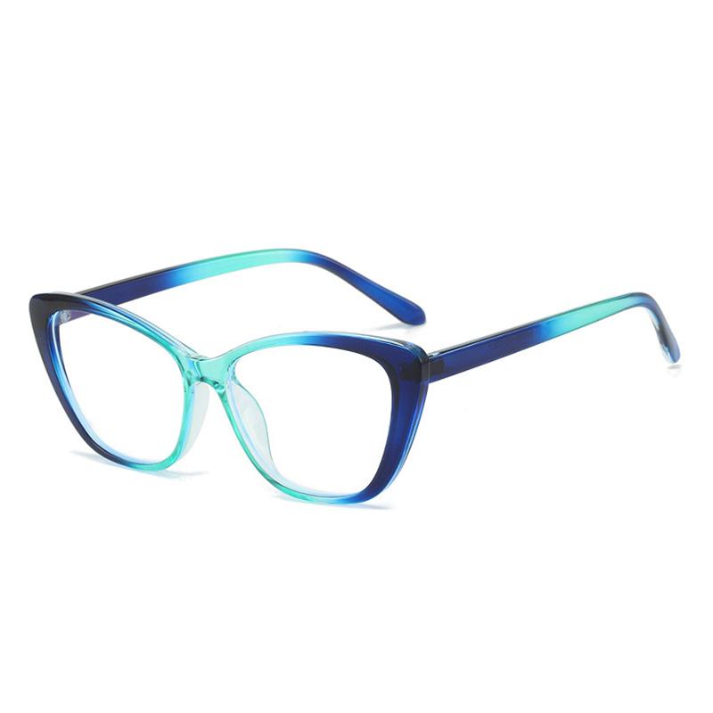 Fashion Gradient Cat Eye Frame Reading Glasses Unisex Trendy Style Presbyopic Spectacles Frames With Diopters 0 +1.0+1.5+2.0+2.5