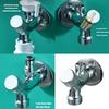 Brass 2 Outlet Angle Valves Strong 1 Inlet 2 Outlet Brass Valves for Flexible Water Flows Control In Bathroom Kitchen