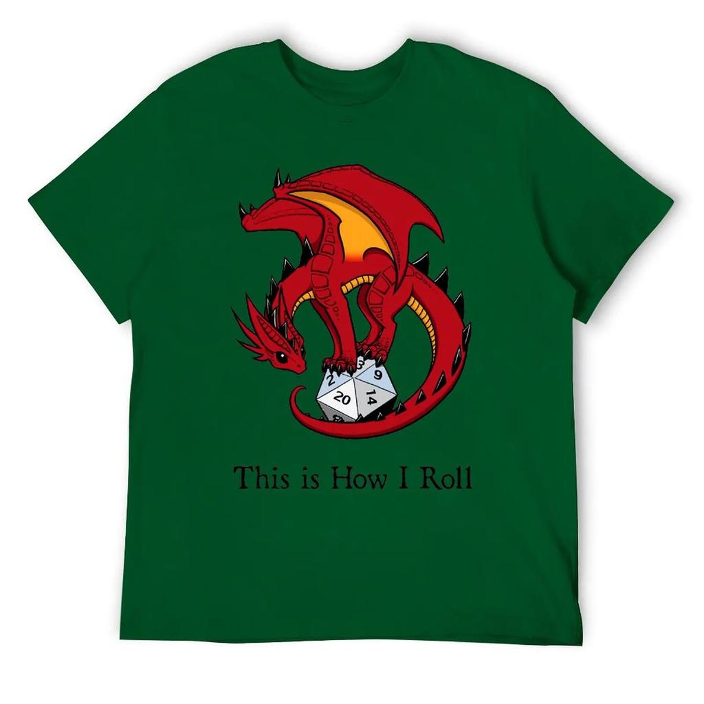 Dice Dragon Classic For Sale T-shirt Fresh Campaign  Joke Tees Cute Aactivity Competition USA Size
