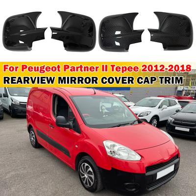 For Berlingo III Combo E Peugeot Partner II Rifter 2012-2018 Car Sticker Rearview Side Mirror Cover Wing Cap Case Trim