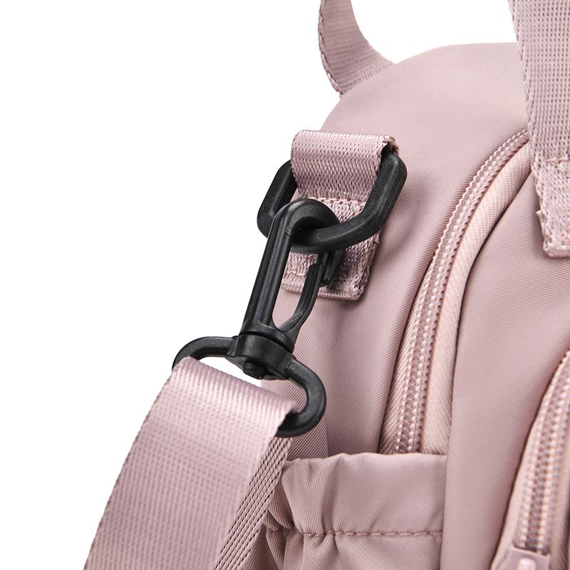 Kompakt Nylon Crossbody Miniryggsäck med Topphandtag Casual Liten Dagryggsäcksväska för Kvinnor Daglig Resa