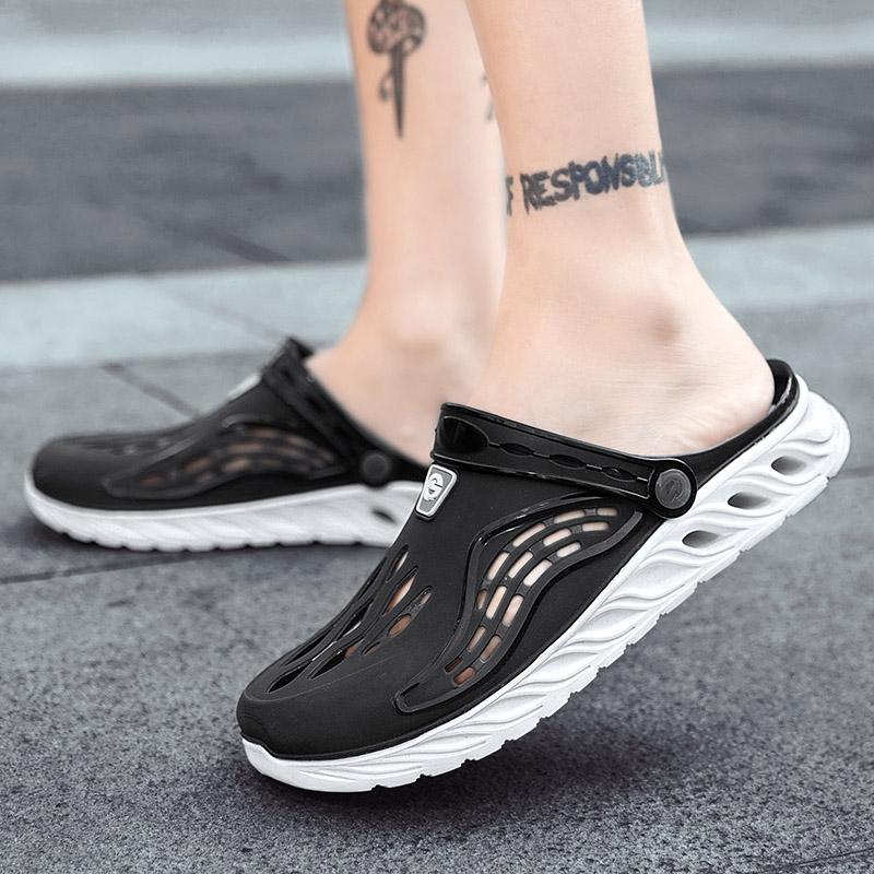 Men's Casual Sandals Breathable Comfortable Versatile Men's Slippers Fashionable Trendy Non Slip Flat Shoes for Men Slippers