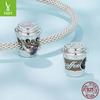 Creative Design Love Coffee Cup Beaded Accessories S925 Sterling Silver Cozy Life Diy Beads Loose Beads