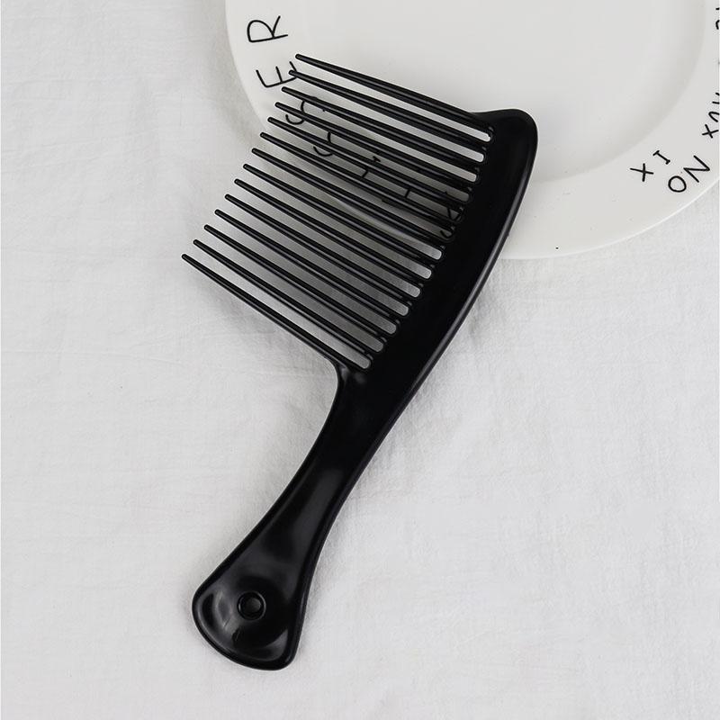1PC Plastic Thickened Wide and Long Toothed Rake Comb Professional Hair Comb Black Axe Hairstyle Comb Dyeing Brush Tool Comb