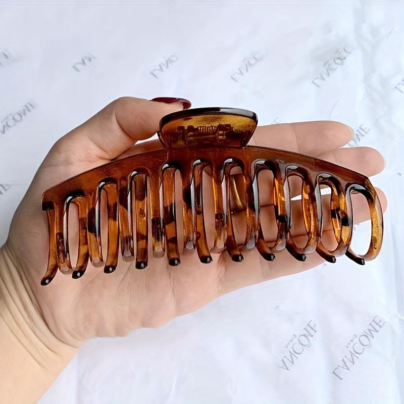 Large Hair Clip Claw Clip Hair Accessories For Girls Turtle Shell-colored, Women's, Large, Claw-style Ponytail Holder, Back-of-the-head Clip
