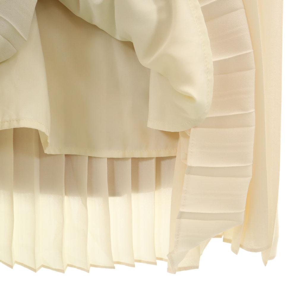 CLANE unused Maxi length Pleated skirt 1 Brown xIvory Women Used