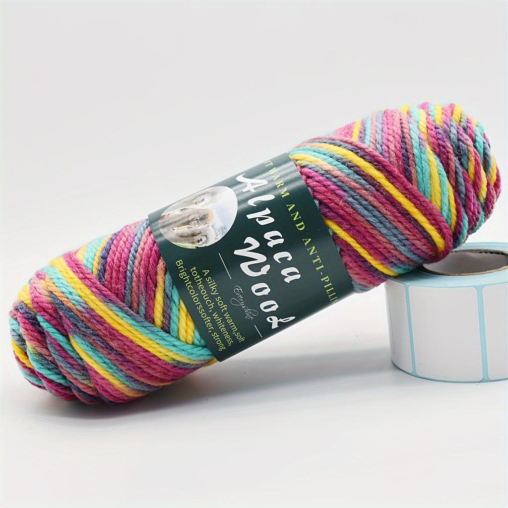 5pcs Soft Alpaca Blend Yarn, 1.1LB Total - Ideal for Sweaters Medium Thickness (2.8mm) | Perfect for Knitting Needles 3.5-4.5mm