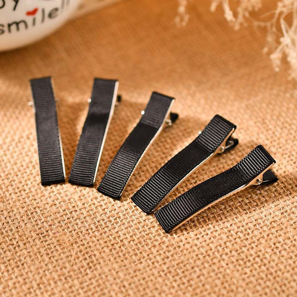 10PCS DIY Handmade Hairclips For Women Basic Bows Hair Clips Coverd Ribbon Hair Barrettes Handicraft Hair Accessories