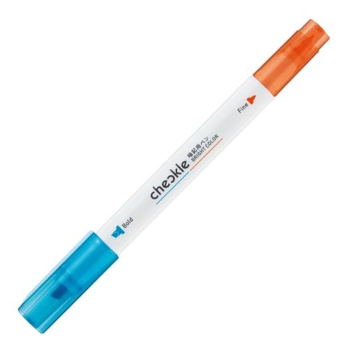 

Ручка для запоминания KOKUYO Checkle, яркий цвет, сине-оранжевый PM-M221-1P
