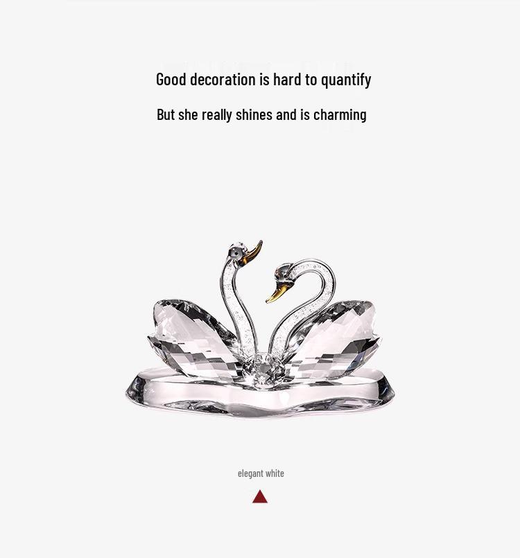 Luxury Goddess-Style Car Ornaments: Creative Swan Center Console Accessories