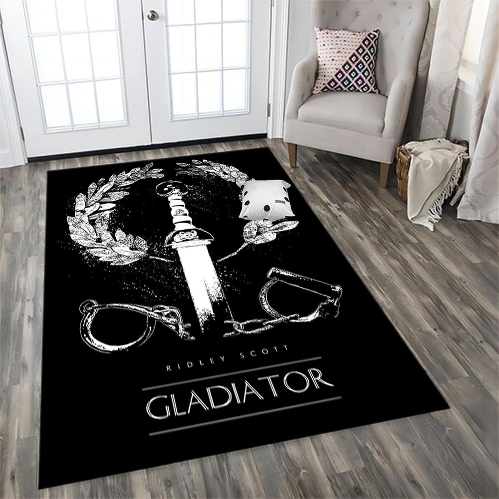 Gladiator's Final Stand Rug for Living Rooms, Bedrooms, Home Décor, and As Gifts.