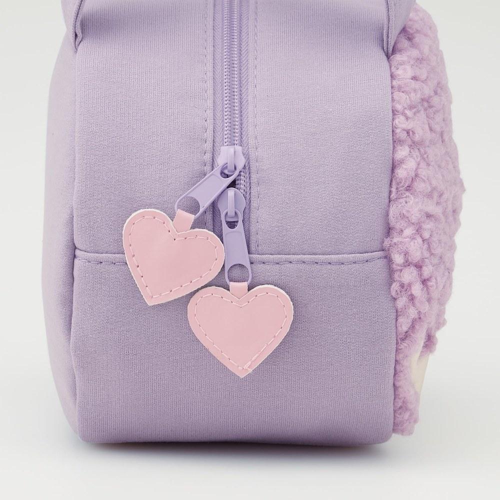 Skater Monchhichi Lunch Bag KNBD1-A Purple Sweat Material
