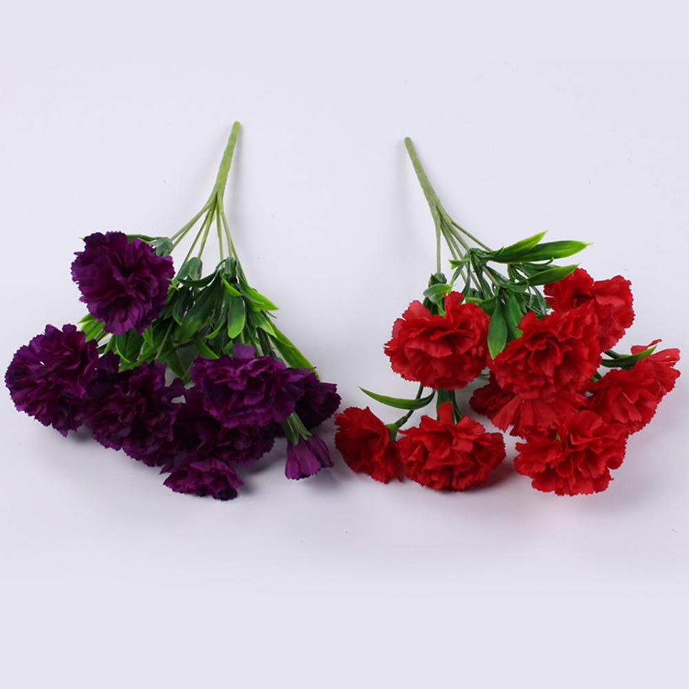 Artificial Geranium Red Azalea Flower Bushe Fall Outdoor UV Resistant Simulation Flower Home Decor For Garden Wedding Decor