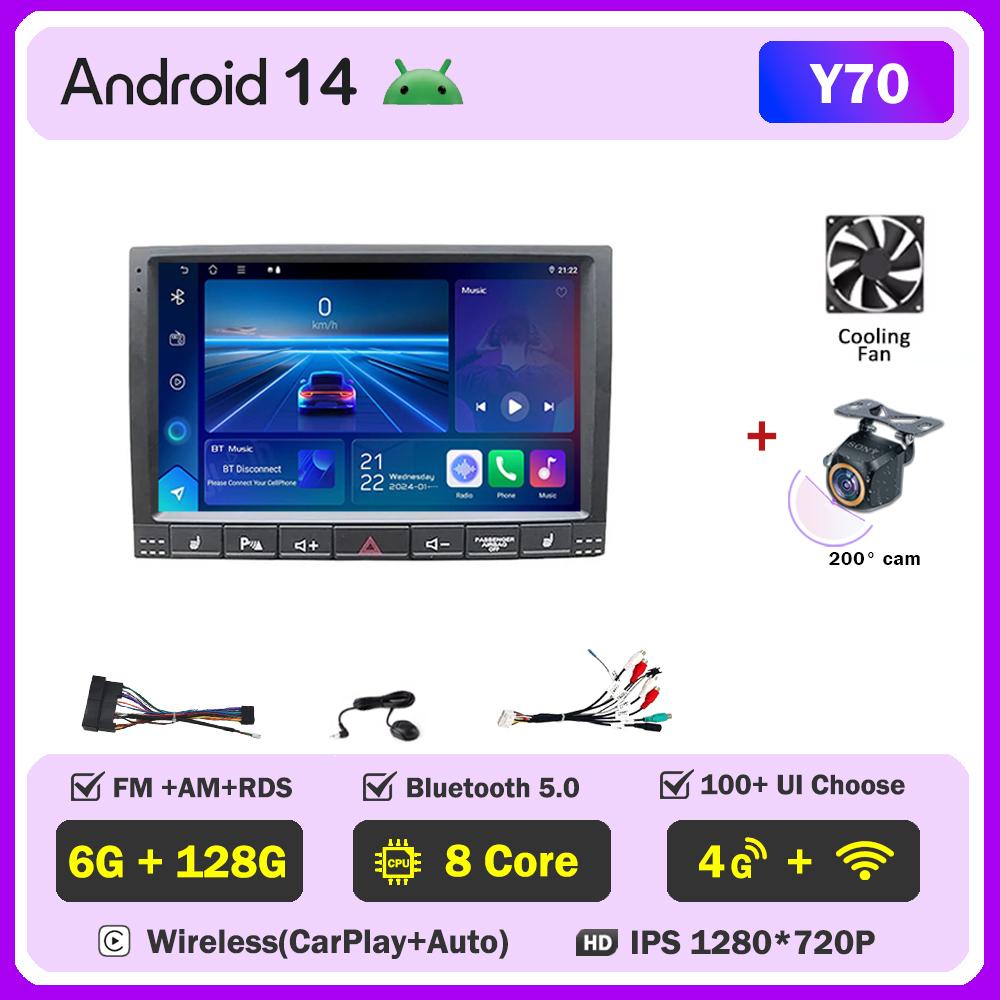 For Volkswagen VW Touareg 2002 2003 2004-2012Car Multimedia Video Player Android Auto Car Radio Touch Screen GPS Navigation