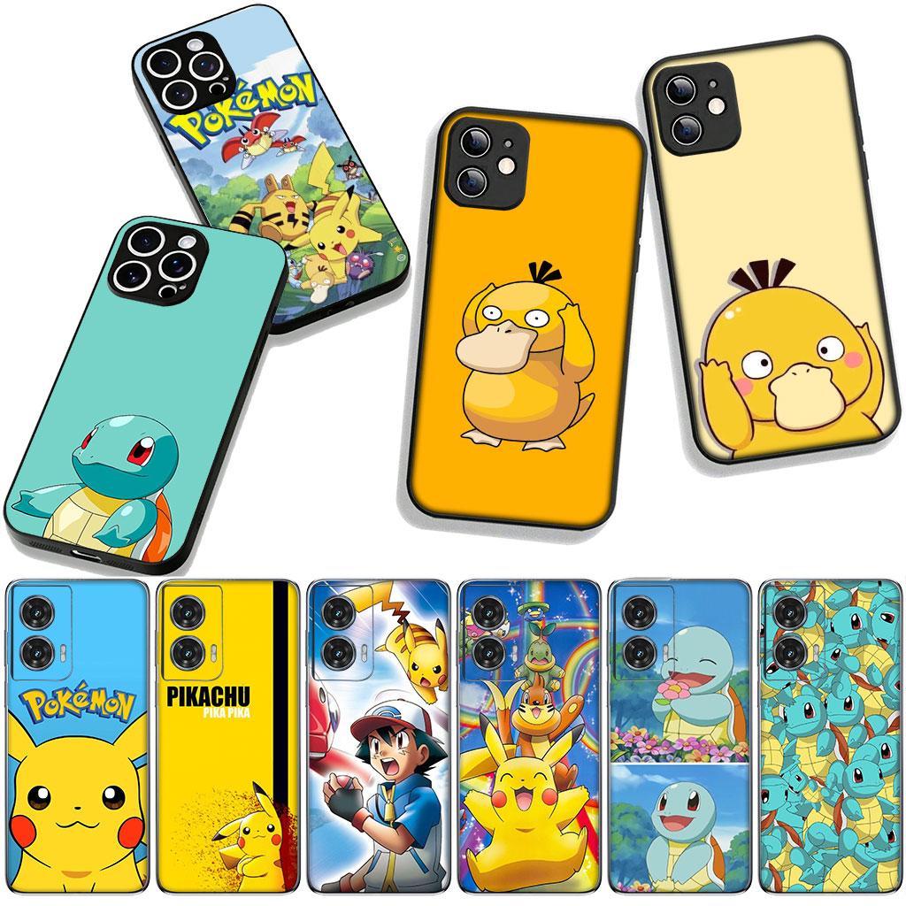 Lovely Cartoon P-Pokemons P-Pikachus Psyduck for Xiaomi Poco F7 F6 F8 Ultra F5 X7 X6 X5 X3 NFC M7 M6 Pro C85 C75 C65 C71 Case