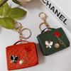 Argyle-Style Mini Red Lips Bag Charm & Coin Purse Keychain