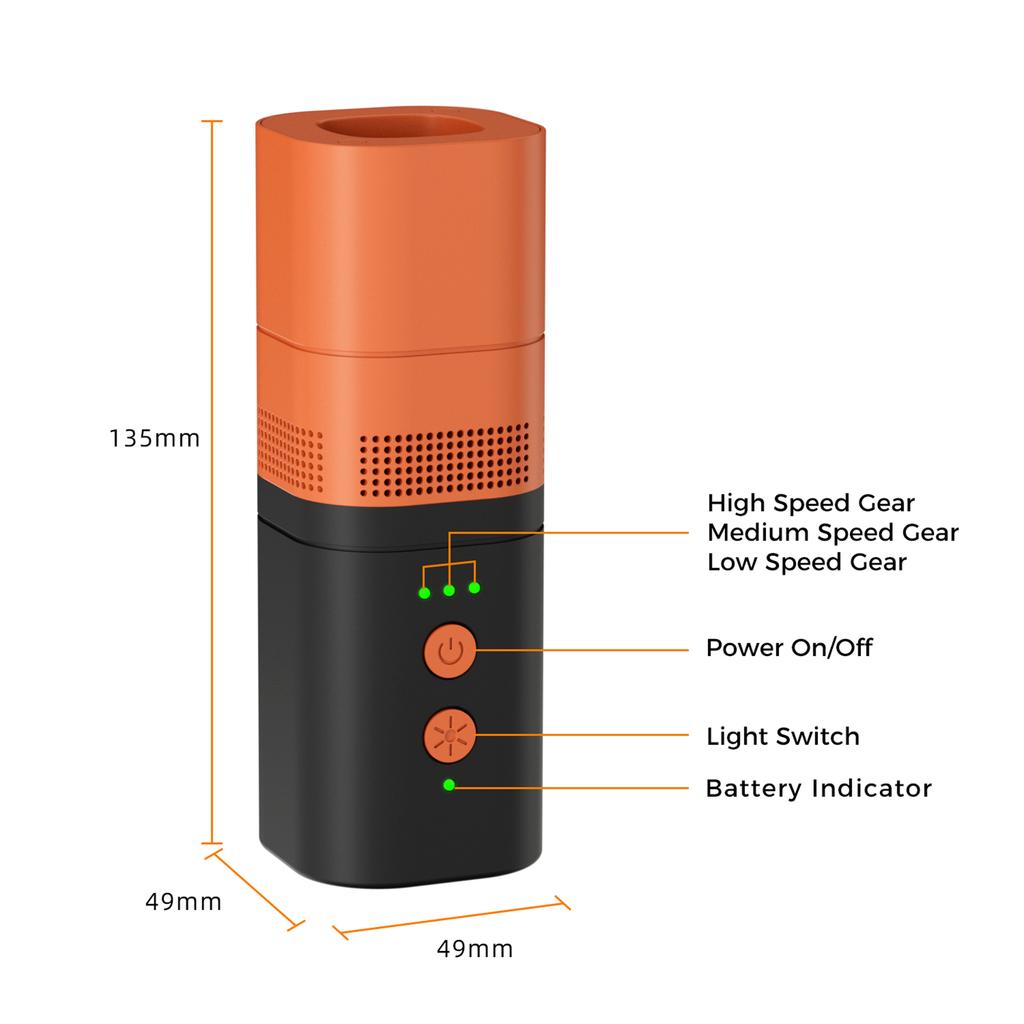 Taşınabilir Hava Pompası 5kPa Şişme Ürünler için Elektrikli Pompa 20W 6000mAh Güç Bankası Şarj Edilebilir Pompa ile