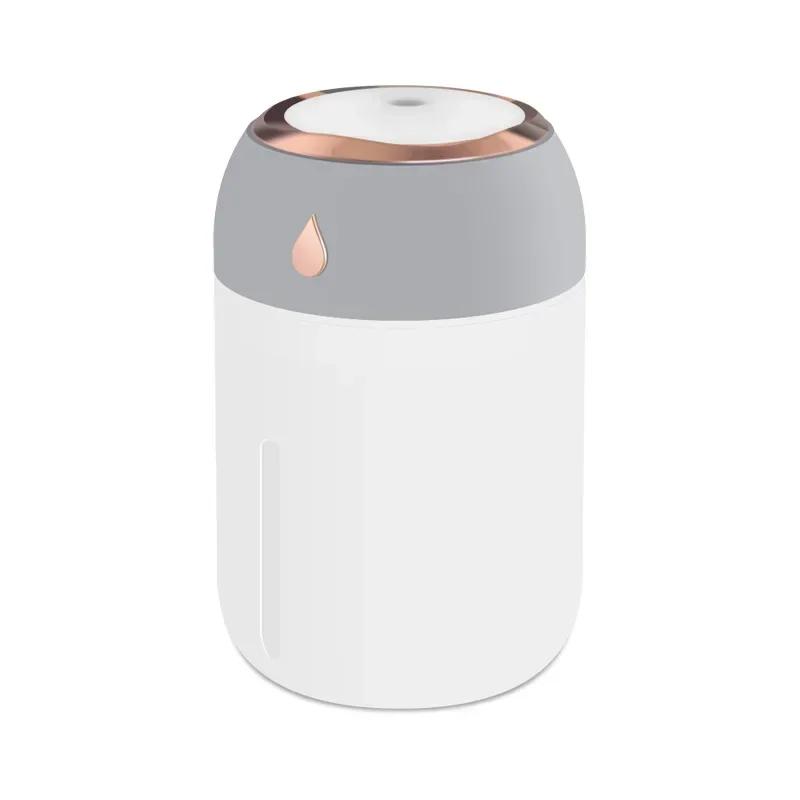 Mini Humidifier USB Plug Nanoscale Silent Streaming Ambient Light 330ML Mist Adjustable Portable For Car Office Household