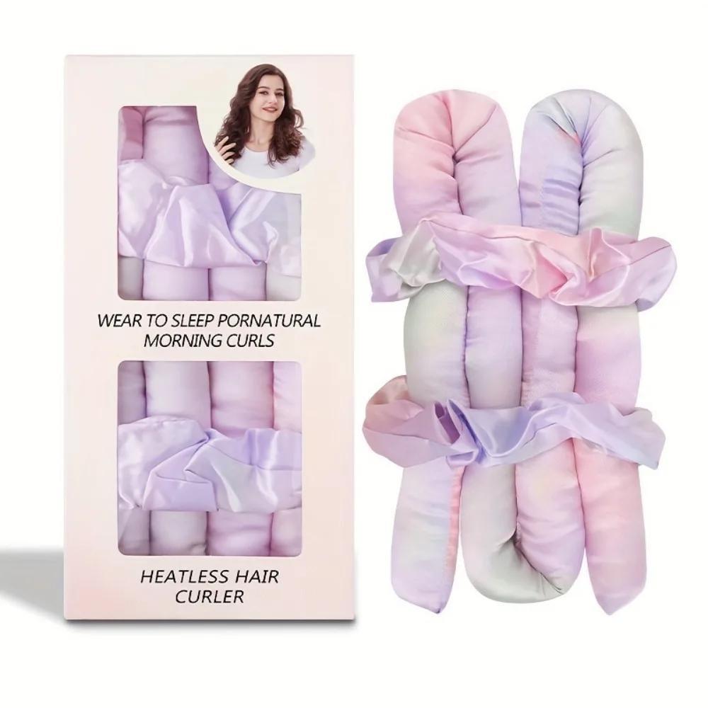 Heatless Curling Rod Set Headband No Heat Silk Curls Ribbon Hair Rollers Hair Curlers To Sleep In Sleeping Soft Headband Styling