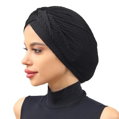 Breathable Women Solid Color Turban Caps