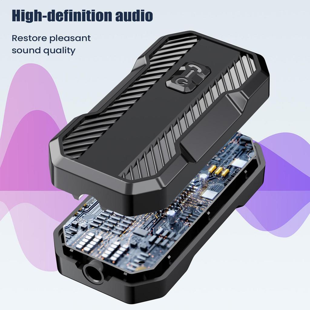Wireless Audio Receiver For Car 2-in-1 Adapter Wireless Music Adapter For Music Playing Hands-Free Call Car Travel Home Stereo