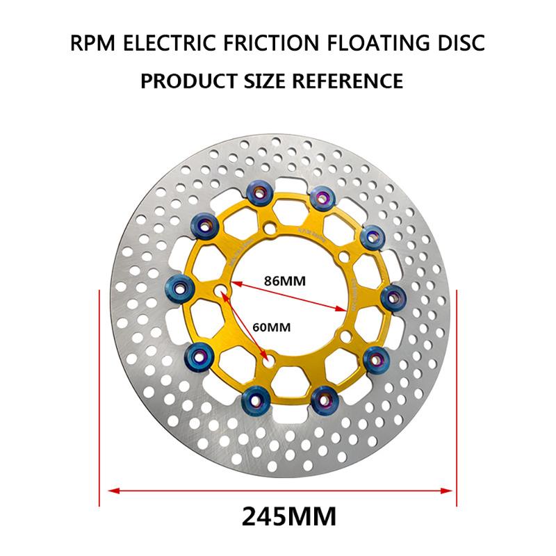 Brake Disc 245mm 5-hole RPM Electric Car Floating Hole Disc Electric Motorcycle Brake Disc Universal Auto Parts