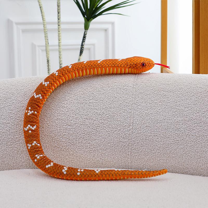 

Colorful Plush Snakes Toys Dolls Prank Showdown Children Decoration Holiday Style G 100cm