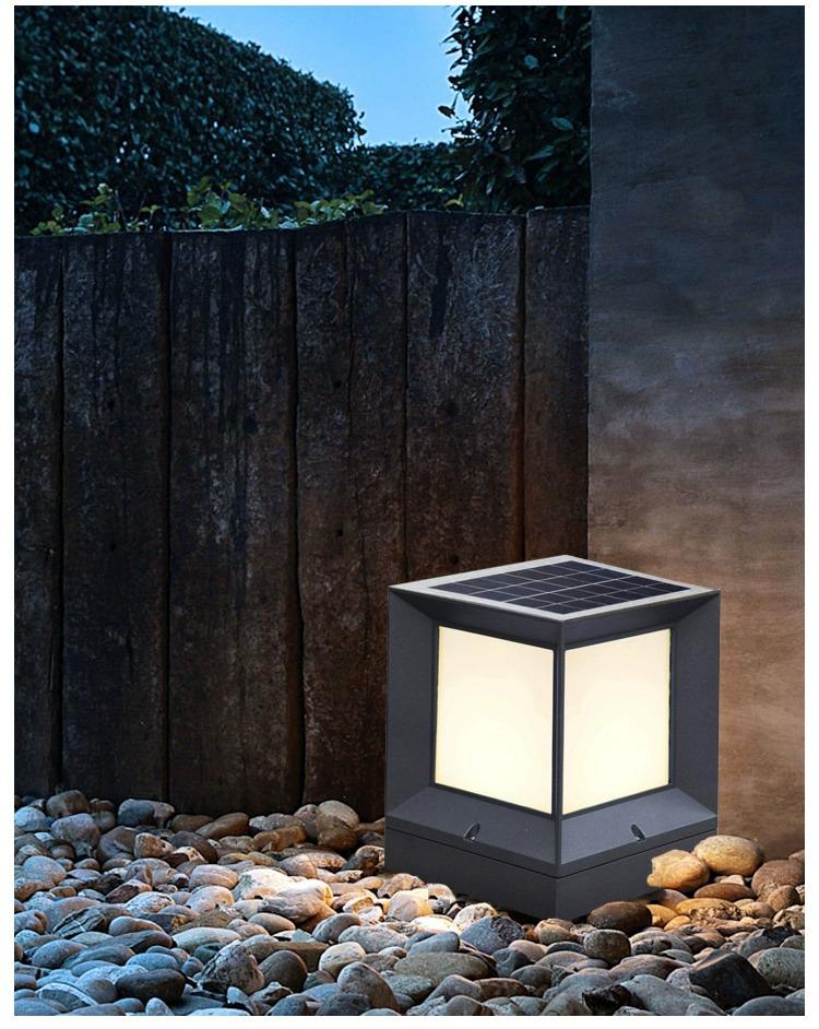 Modern Waterproof Outdoor Pillar Light for Villa, Lawn, Courtyard, and Fence Decor