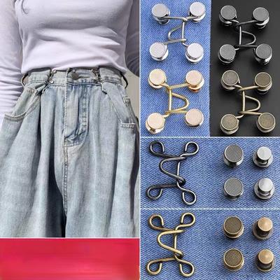 Nail-free Detachable Jeans Waist Circumference Adjustment Size Style Buckle Waist Artifact Waist Button