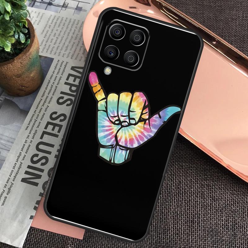 Surfer Surf Hang Loose Shaka Case For Samsung Galaxy M15 M55 M13 M23 M33 M53 M31 M51 M14 M34 M54 M20 M30s M12 M32 M52