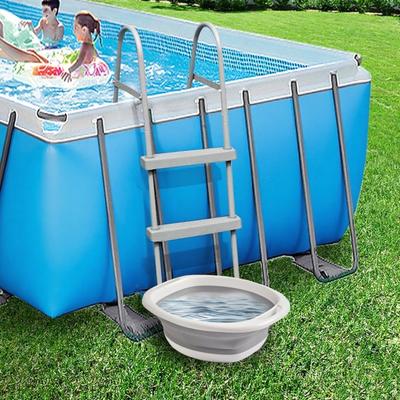 Yousheng Zusammenklappbares Fußbad Tragbarer Pool Fußbad Große Kapazität Fußwaschbecken Einweichbecken für Aufstellpools Zubehör